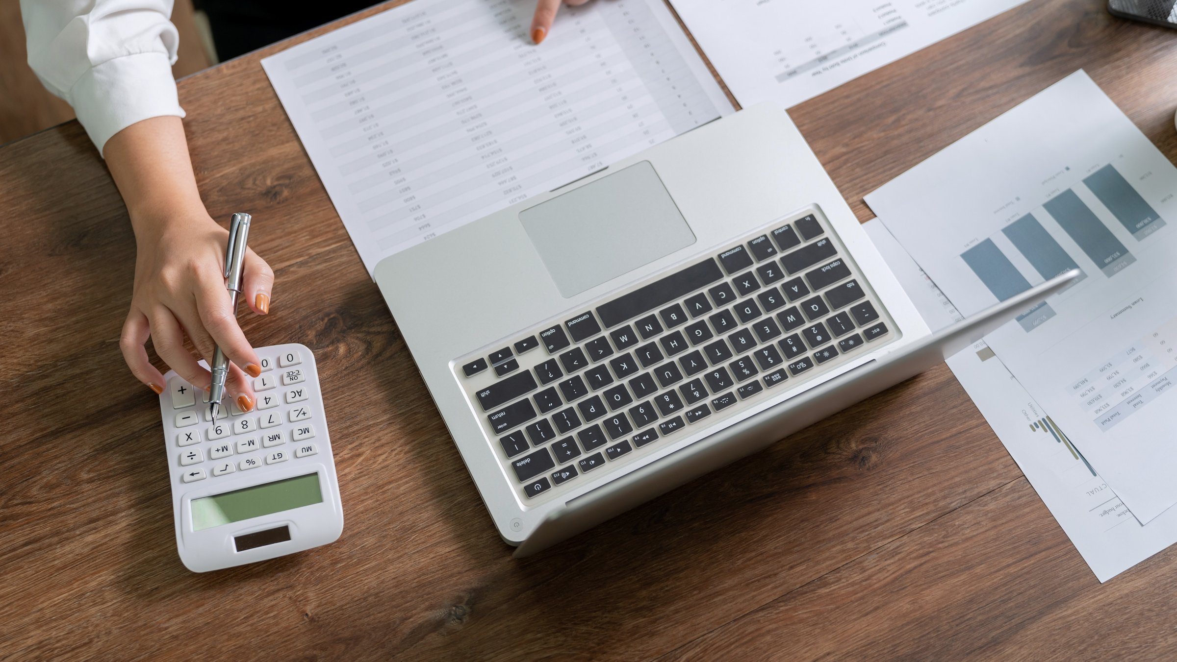 Business Professional Chartered Accountant Woman working with co